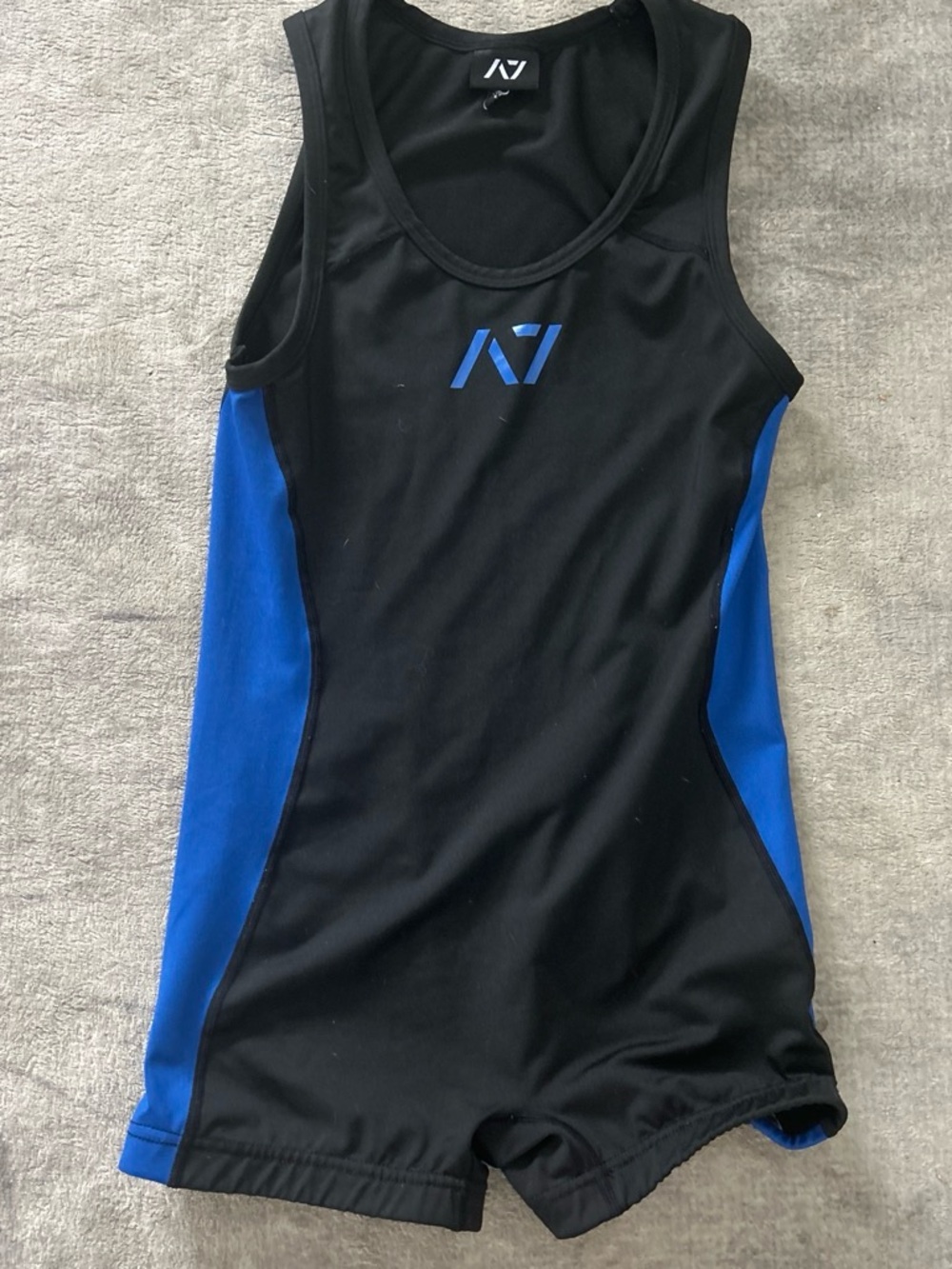 A7 Women's Black & Blue Athletic  singlet
